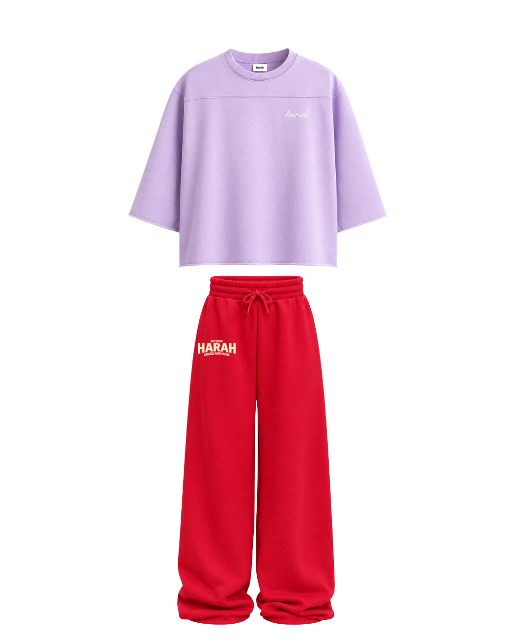Harah Lavender Red Co-ord