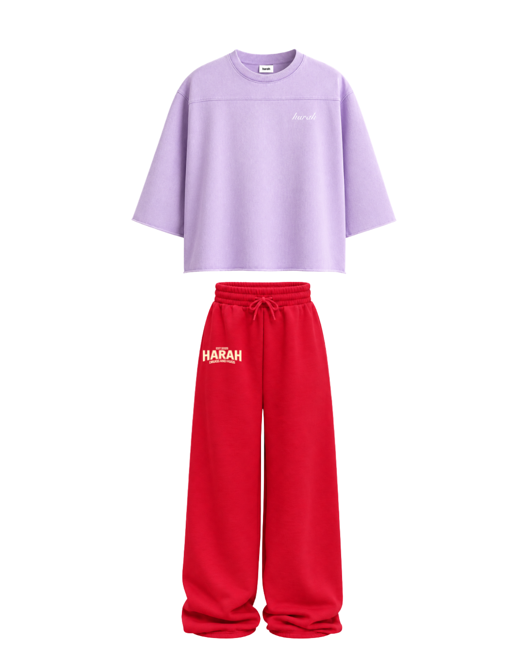 Harah Lavender Red Co-ord
