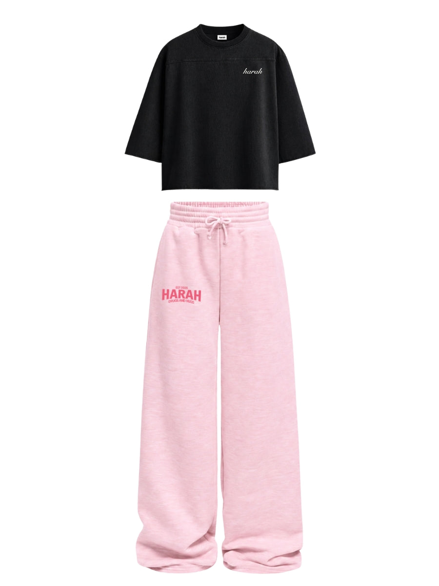 Harah Black Pink Co-ord