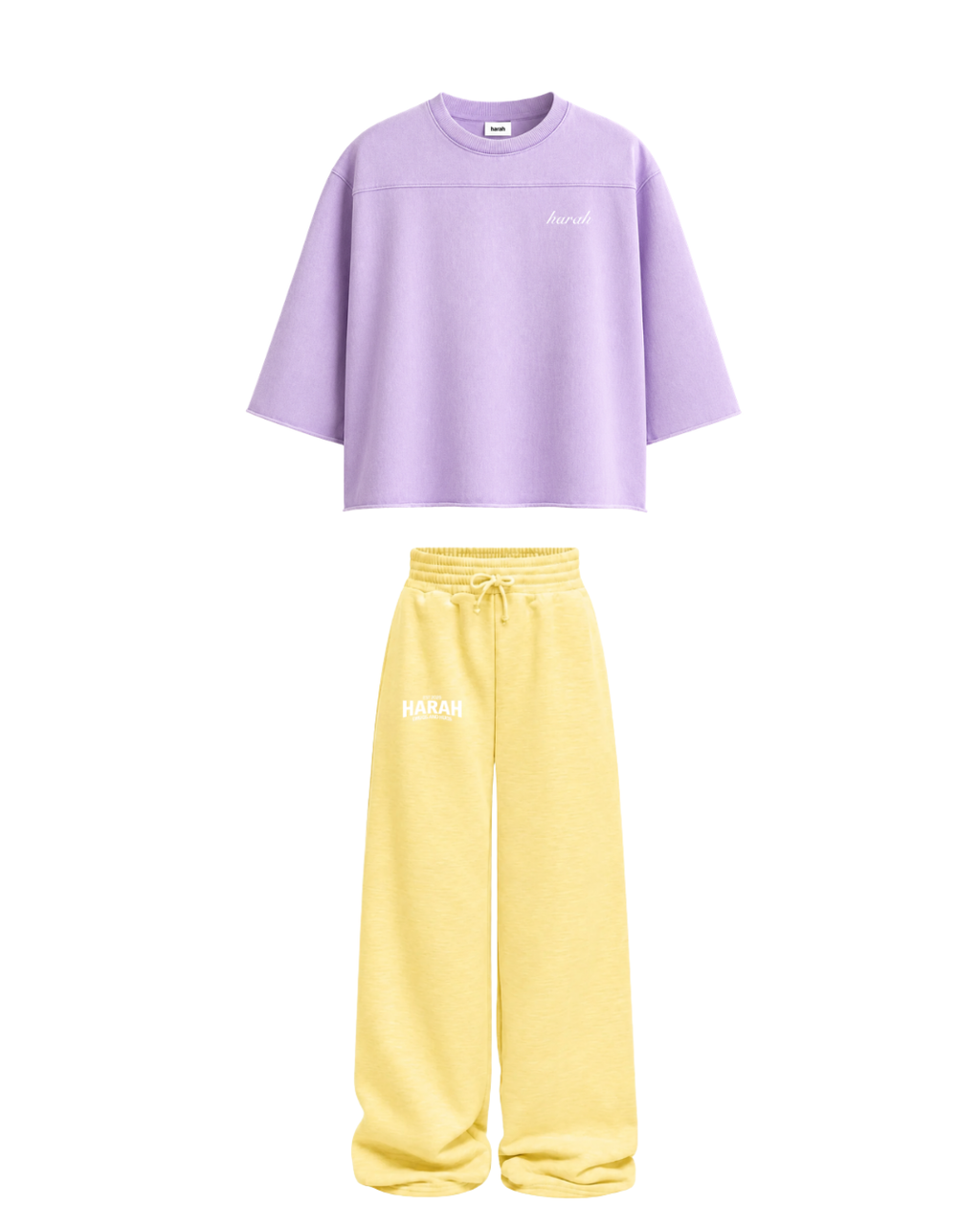 Harah Lavender Yellow Co-ord