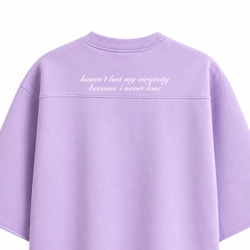 Harah Boxy Rugged Tshirt-Lavender