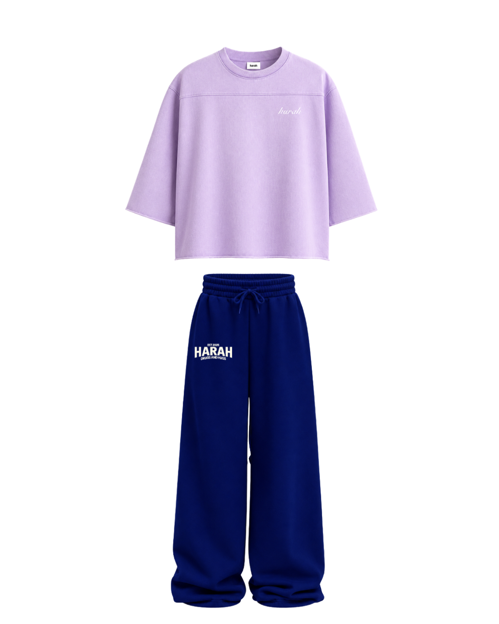 Harah Lavender Royal Blue Co-ord