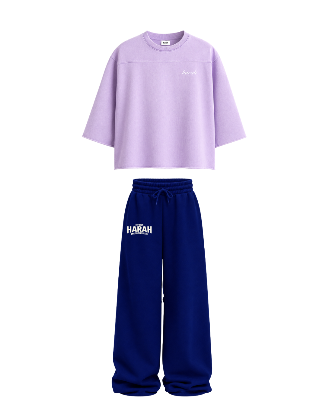Harah Lavender Royal Blue Co-ord
