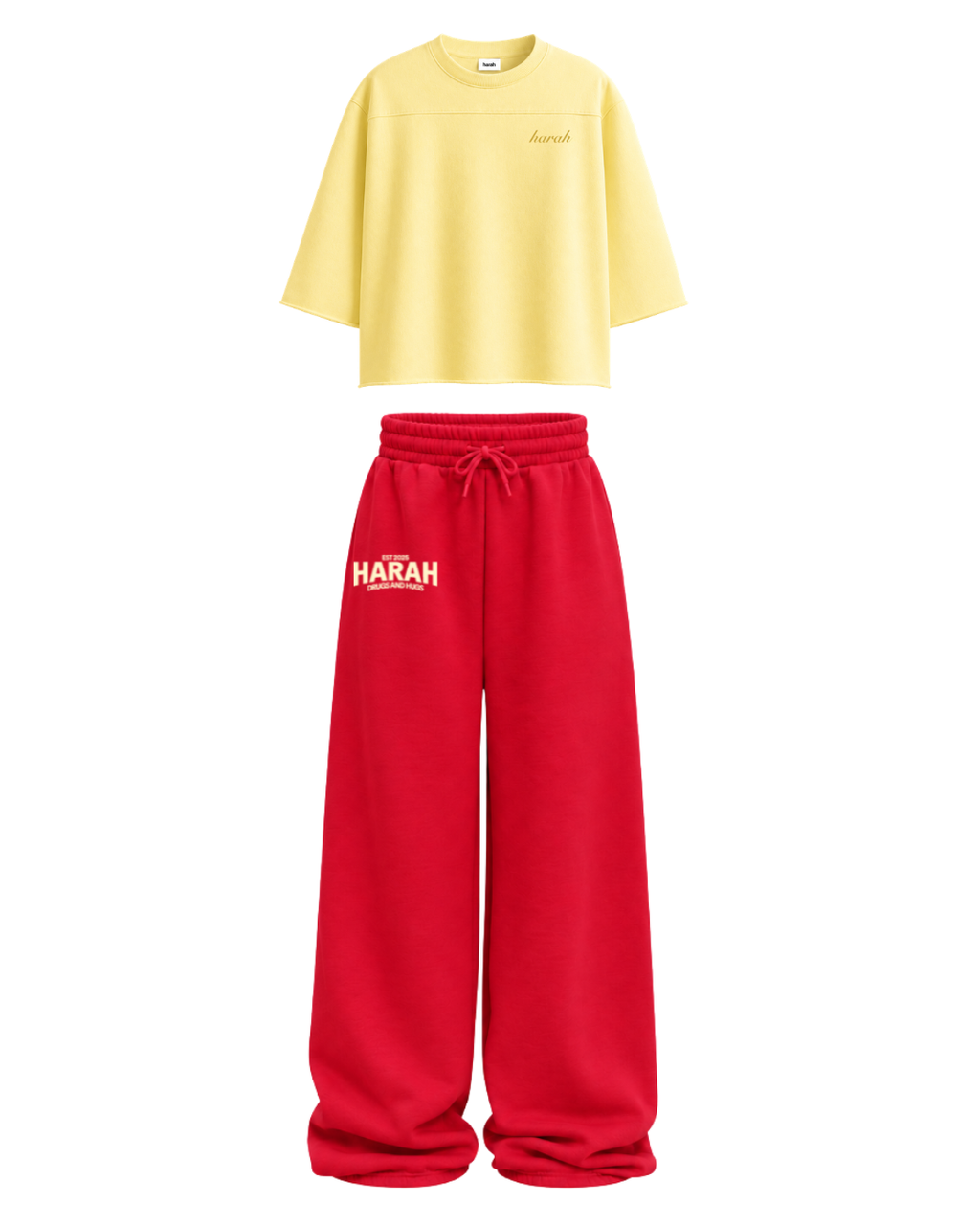 Harah Yellow Red Co-ord