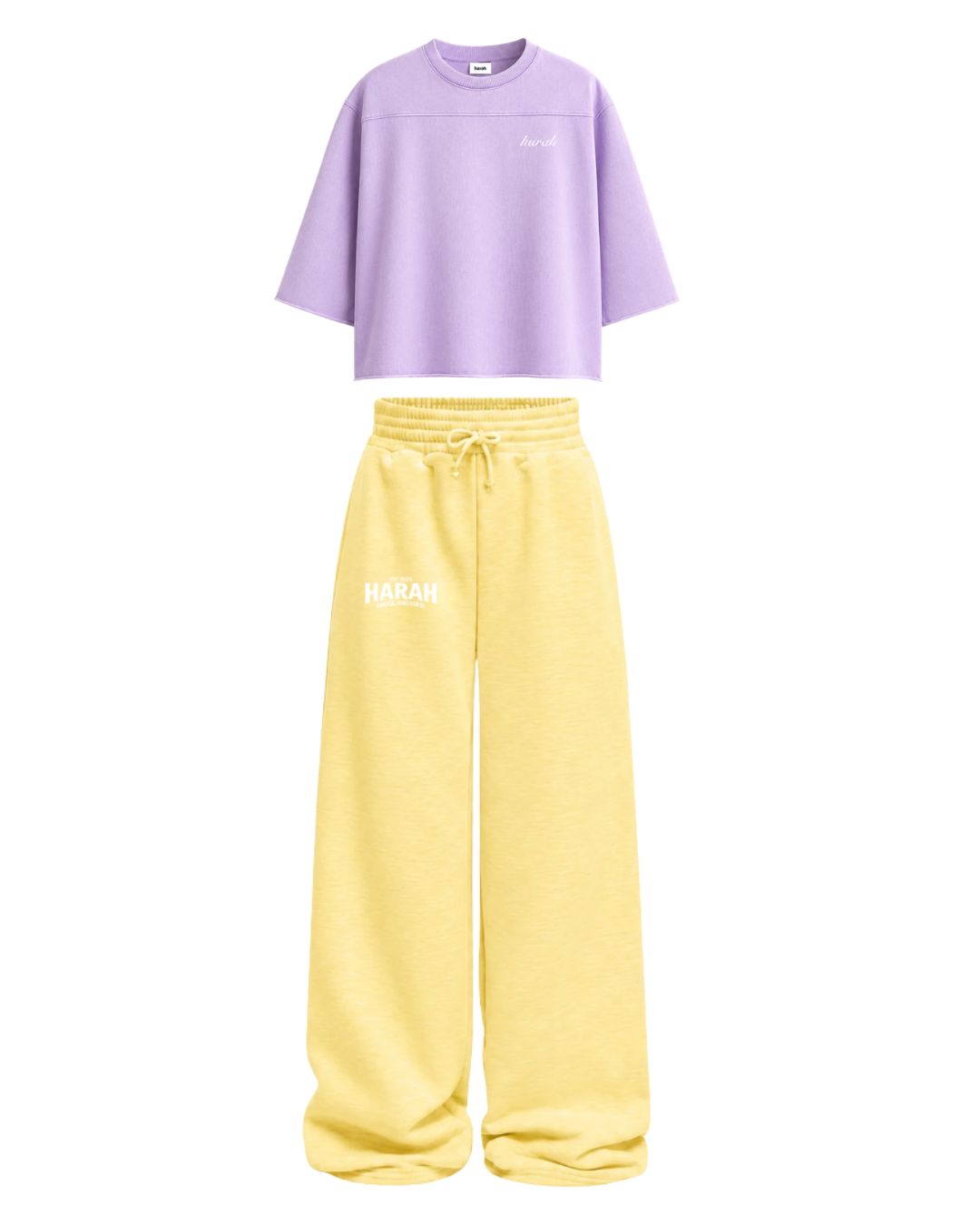 Harah Lavender Yellow Co-ord