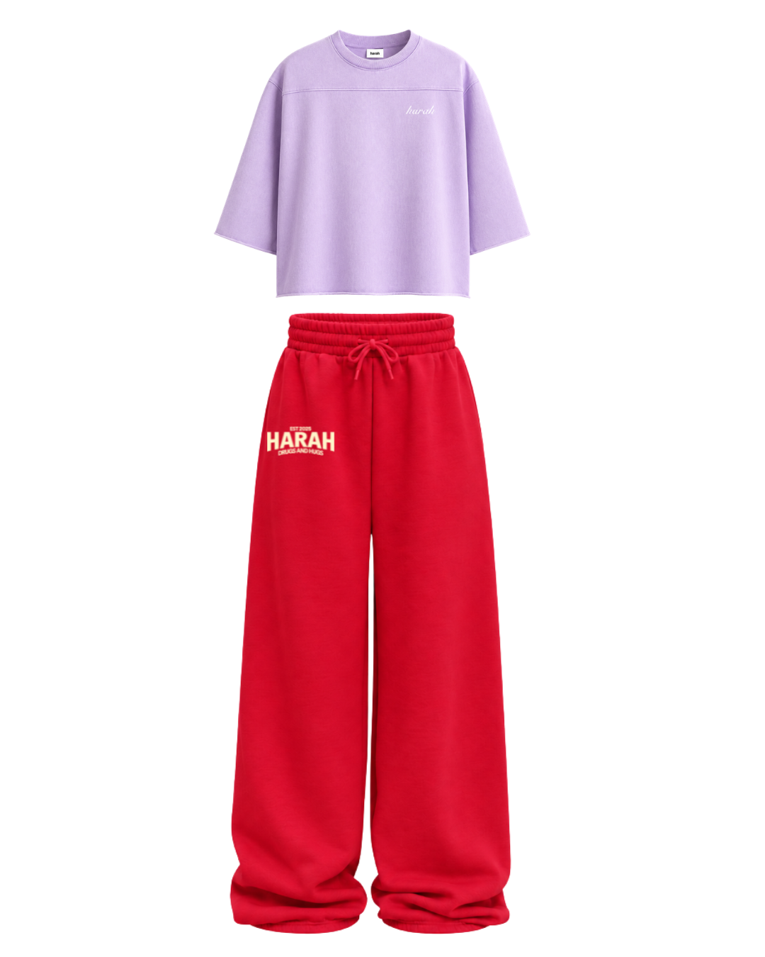 Harah Lavender Red Co-ord