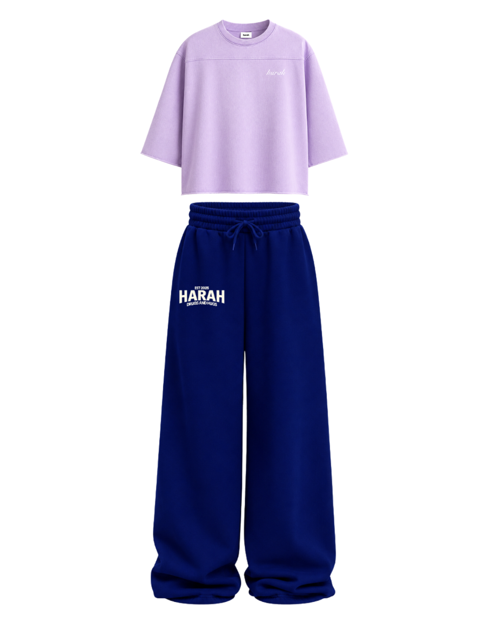 Harah Lavender Royal Blue Co-ord