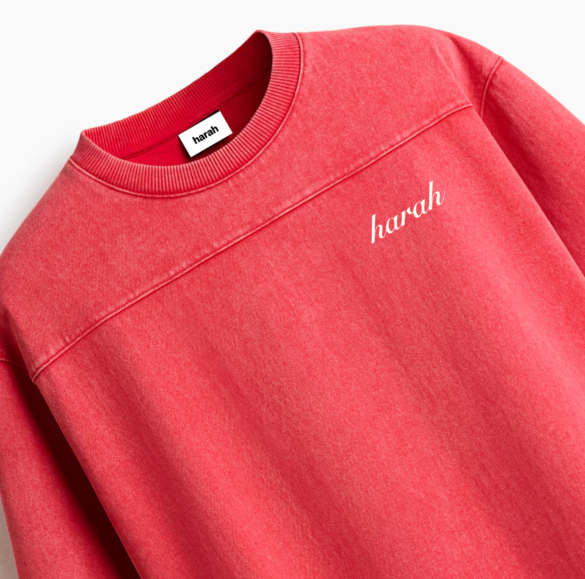 Harah Boxy Rugged Tshirt-Red