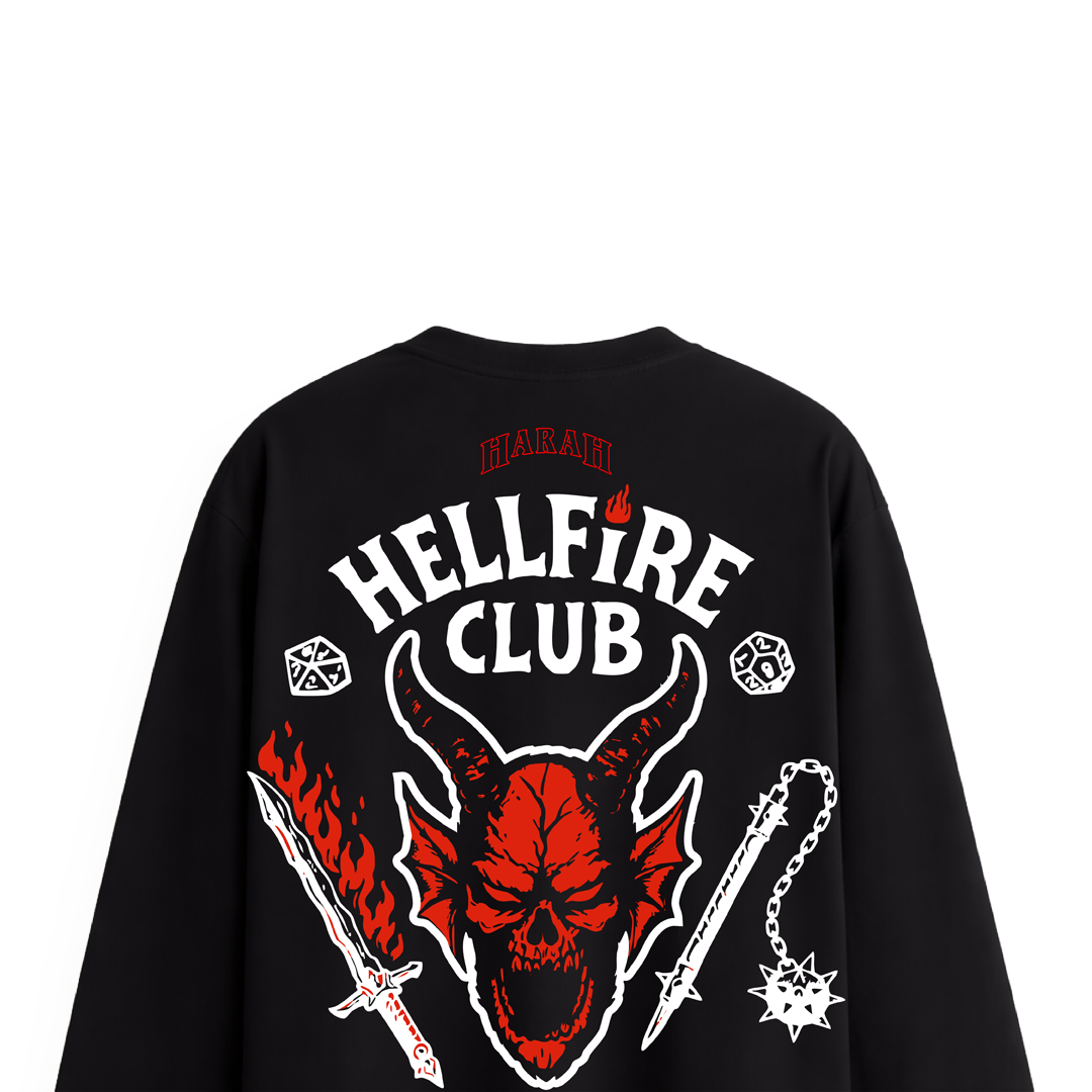 HELLFIRE CLUB-FULL SLEEVE OVERSIZED