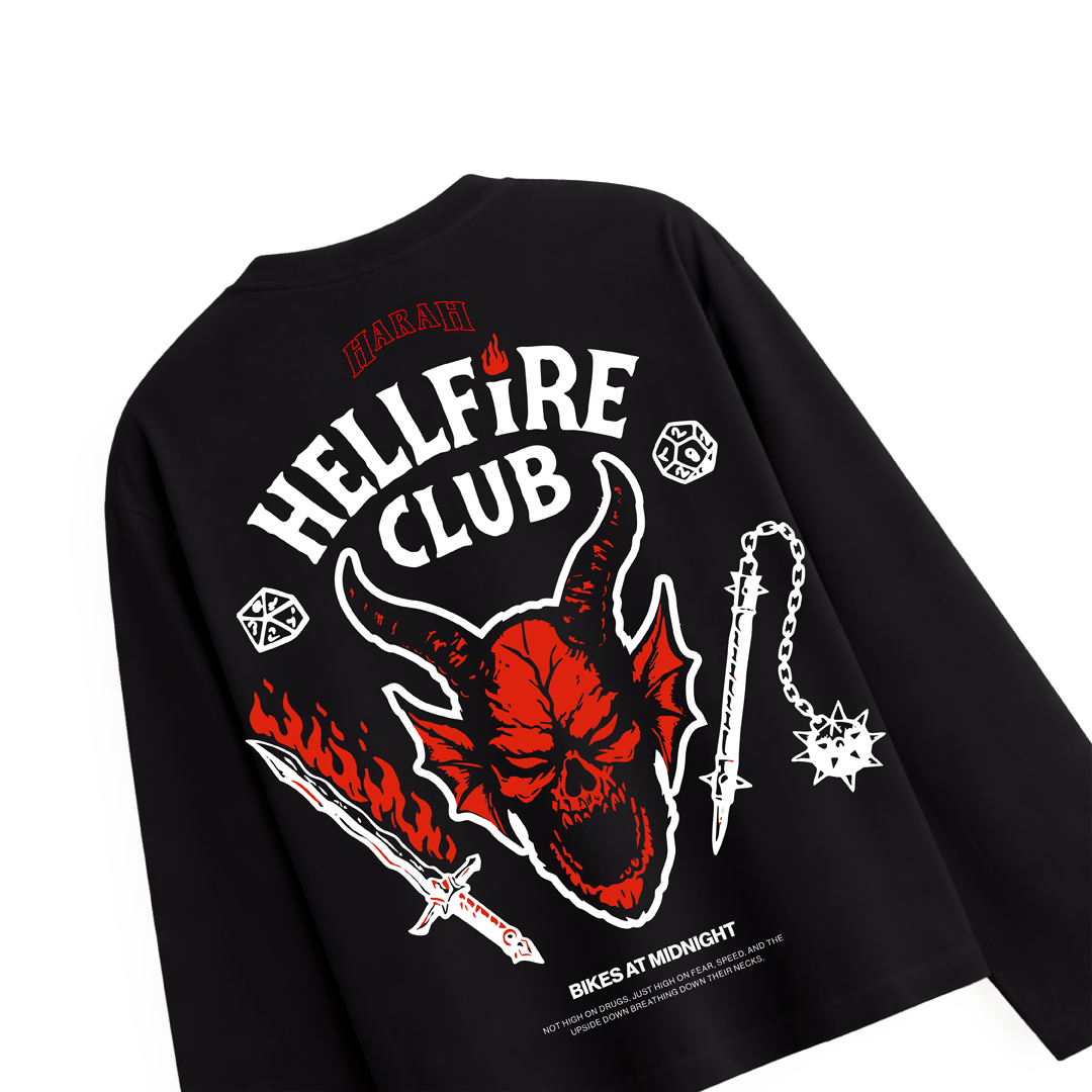 HELLFIRE CLUB-FULL SLEEVE OVERSIZED