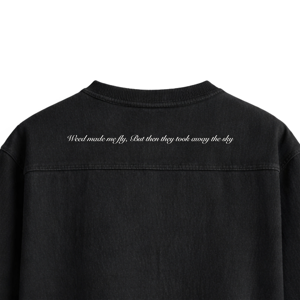 Harah Boxy Rugged Tshirt-Black