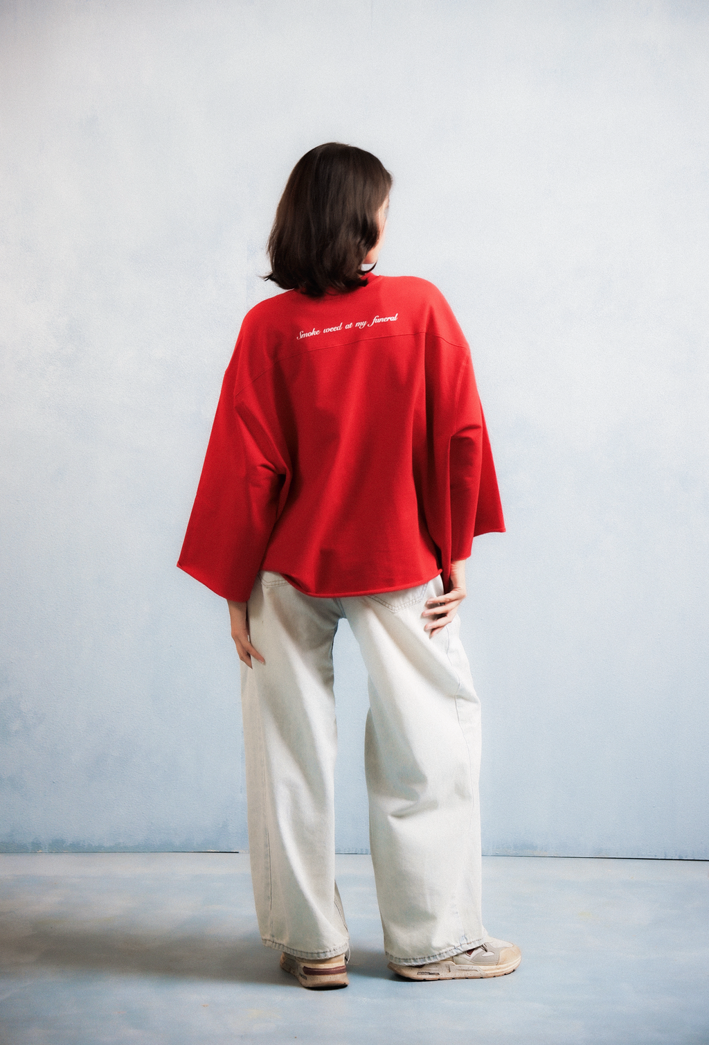 Harah Boxy Rugged Tshirt-Red