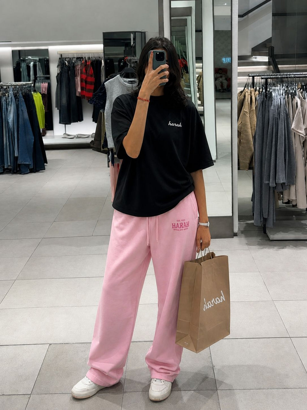 Harah Black Pink Co-ord
