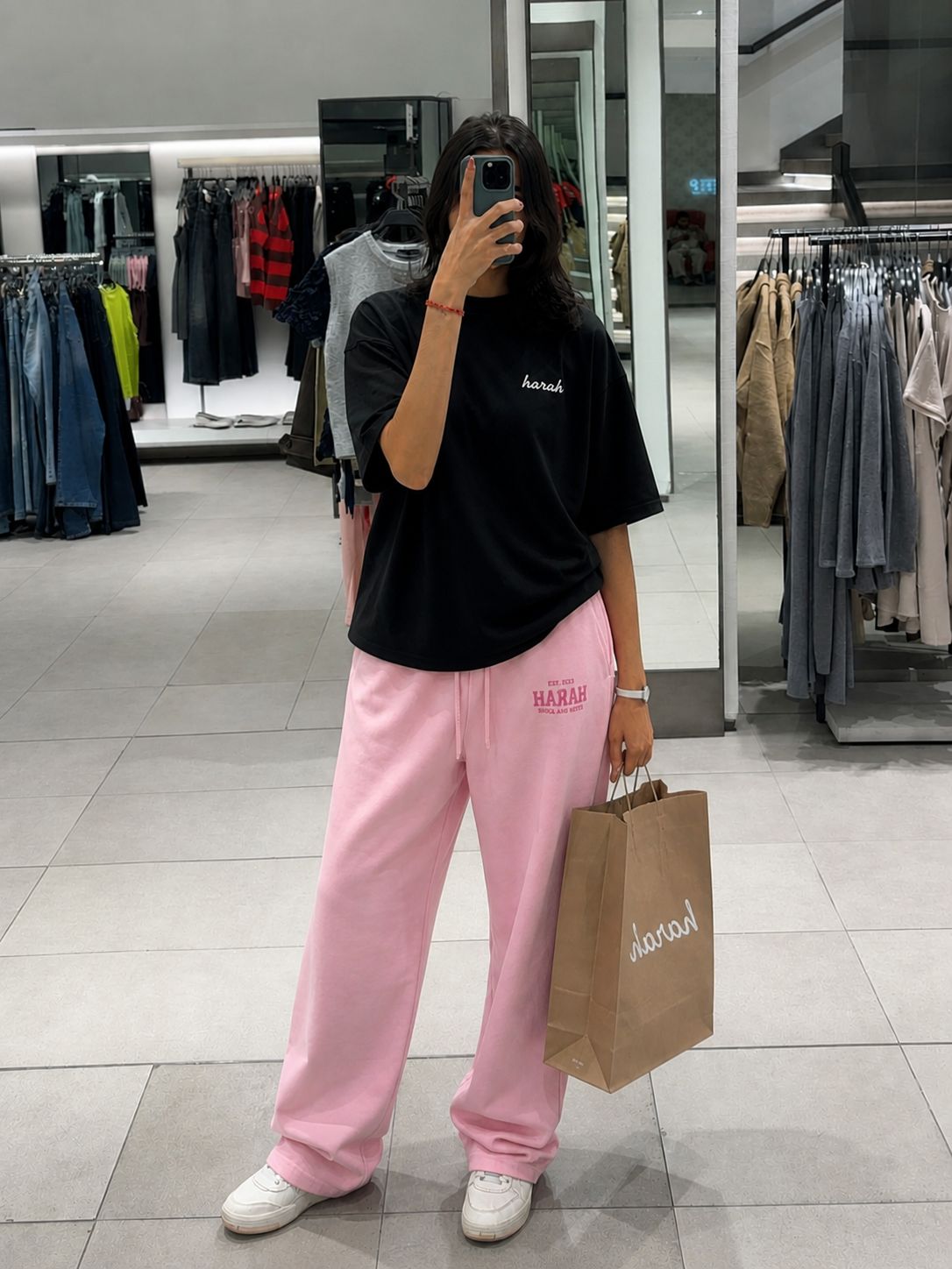 Harah Black Pink Co-ord