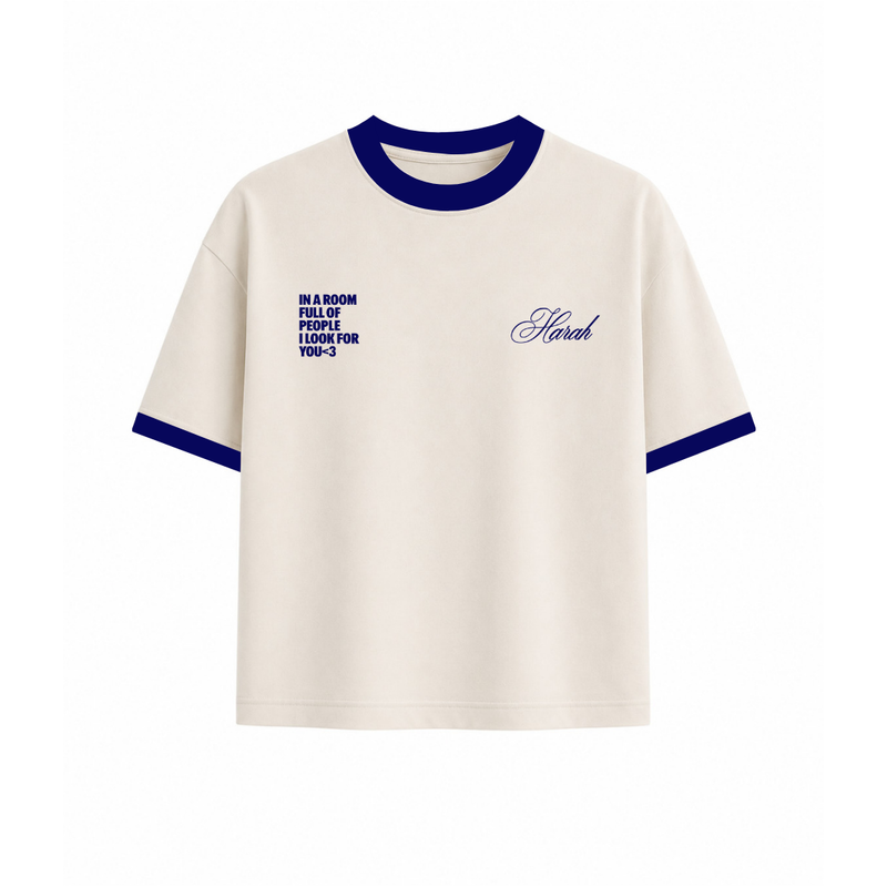 Look for you Ringer Tee Cropped