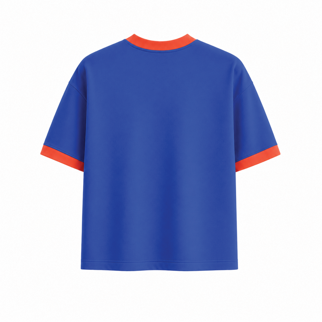 Harah Blue Ringer Tee Cropped