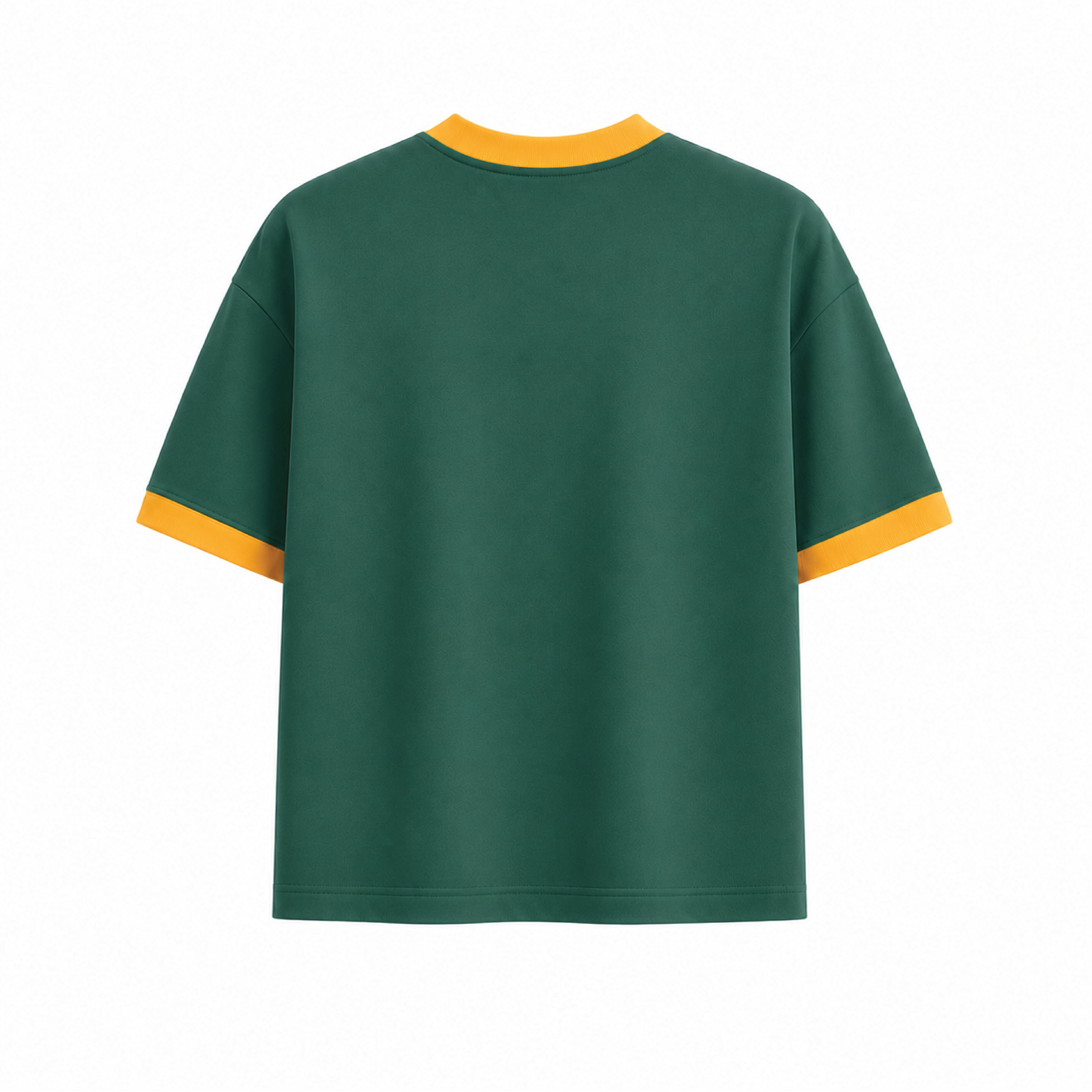 Harah Dark Green Ringer Tee Cropped