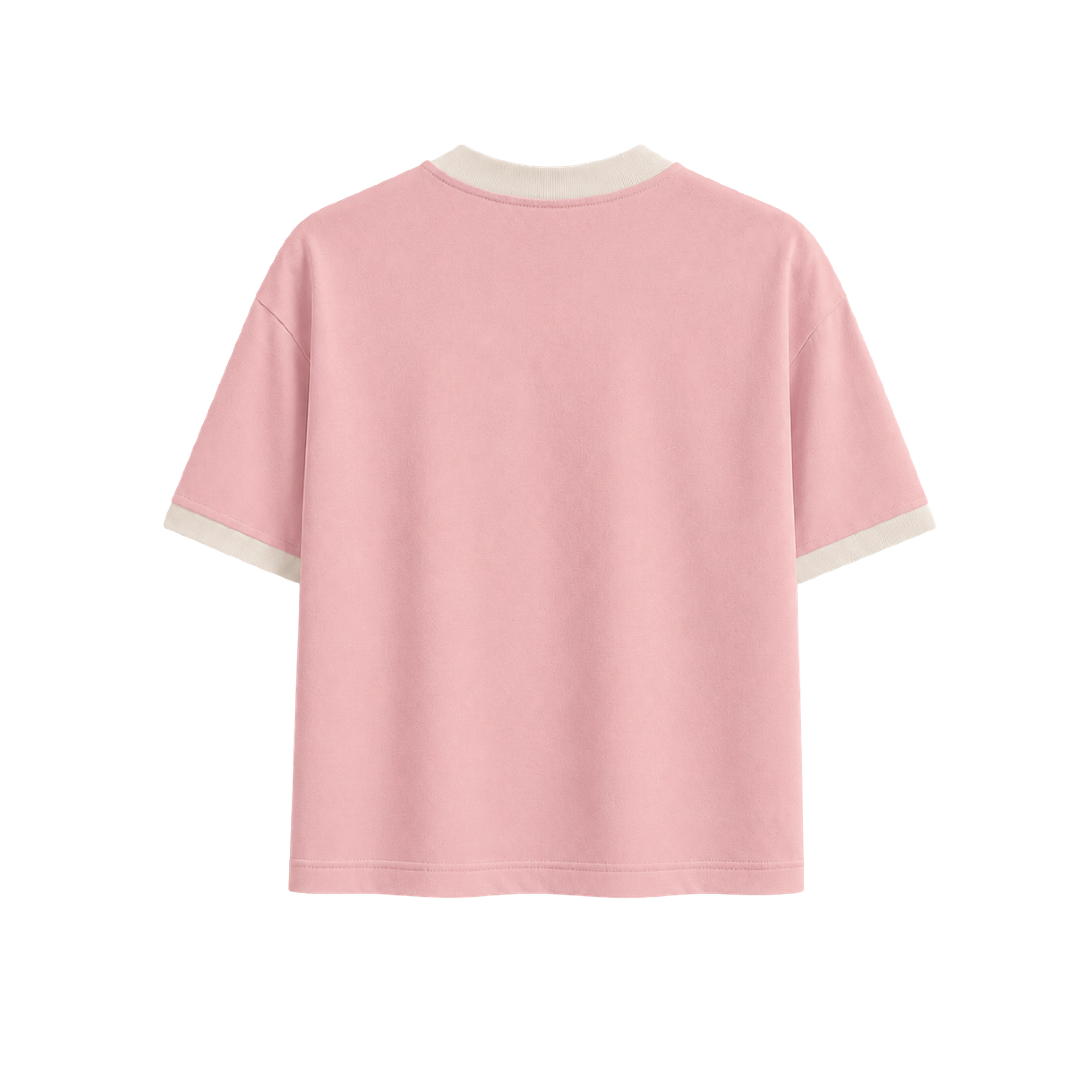 Harah Peach Ringer Tee Cropped