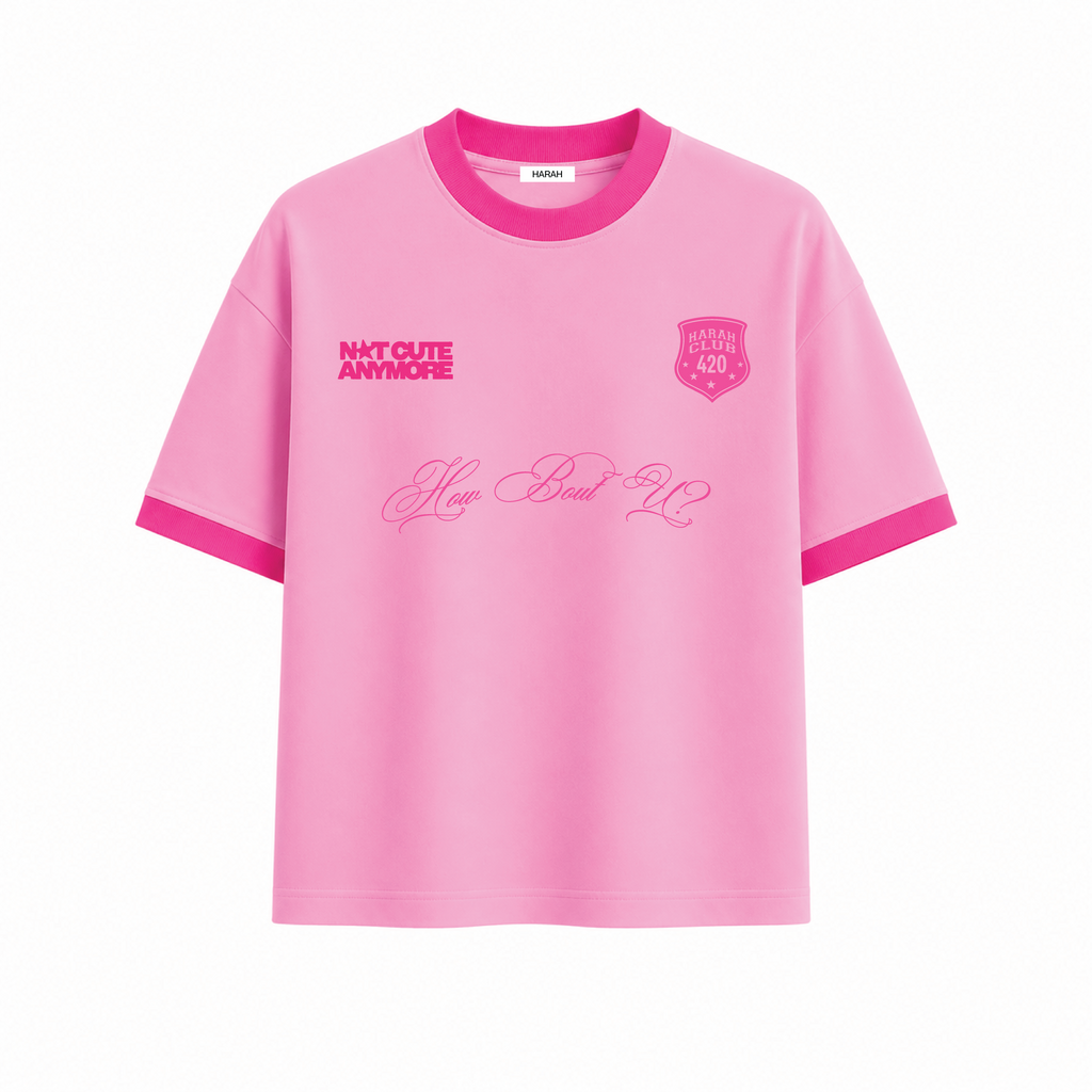 How Bout U Ringer Tee Cropped